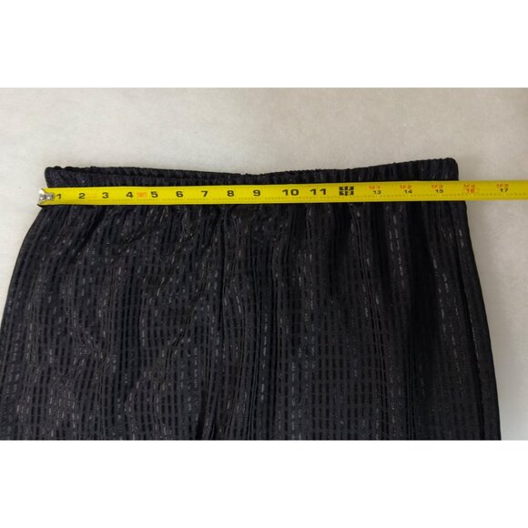 Vintage 90s Frederick’s of Hollywood Black Shimmer Lounge Set Robe Pants USA OS - Picture 9 of 12